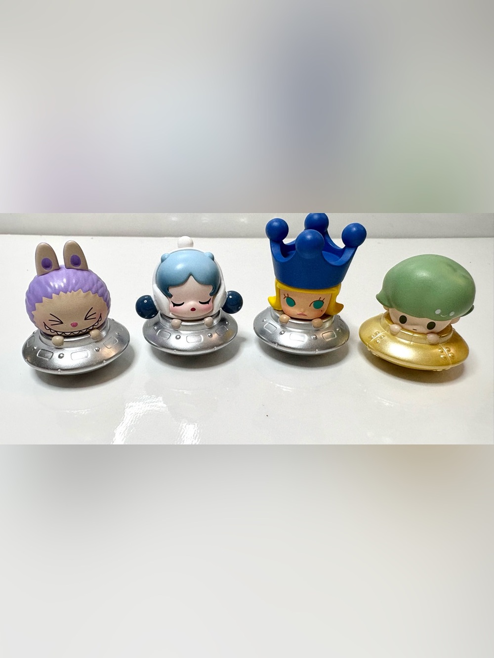 4 Chases of the Pop Bean Flying Saucer Series! Molly, Skullpanda, Labubu & Dimoo